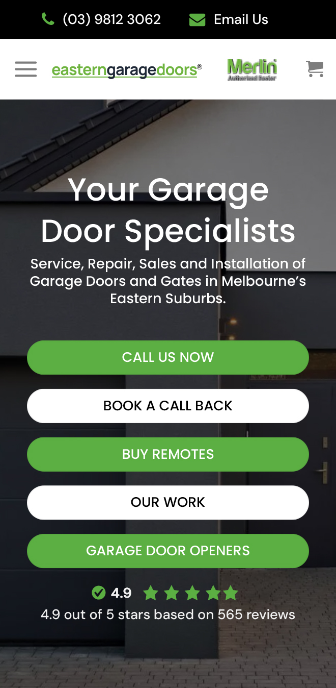 Eastern Garage Doors trusts Insiteful