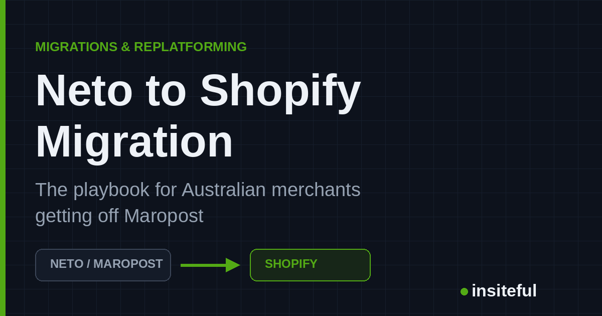 Neto to Shopify migration playbook for Australian merchants