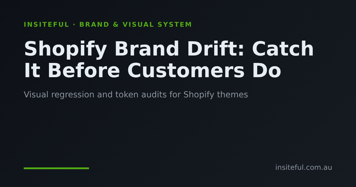 Shopify Brand Drift: Catch It Before Customers Do