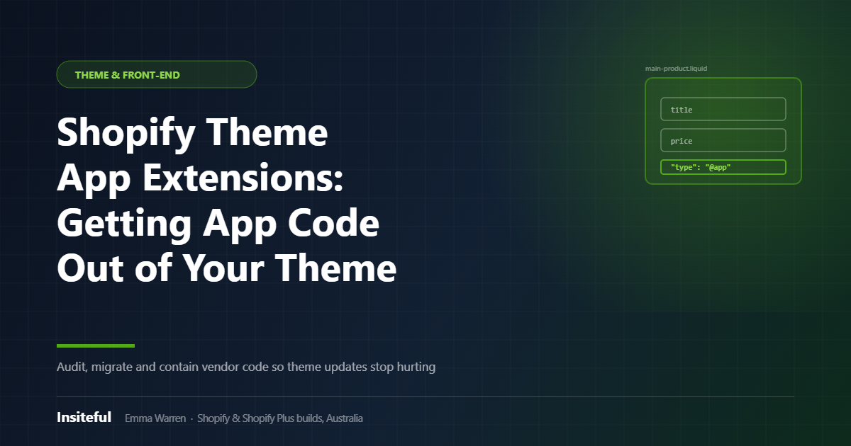 Shopify Theme App Extensions featured image